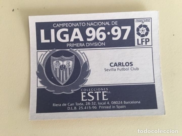 Cromos de f&uacute;tbol: Este 96-97 Carlos nunca pegado - Foto 2