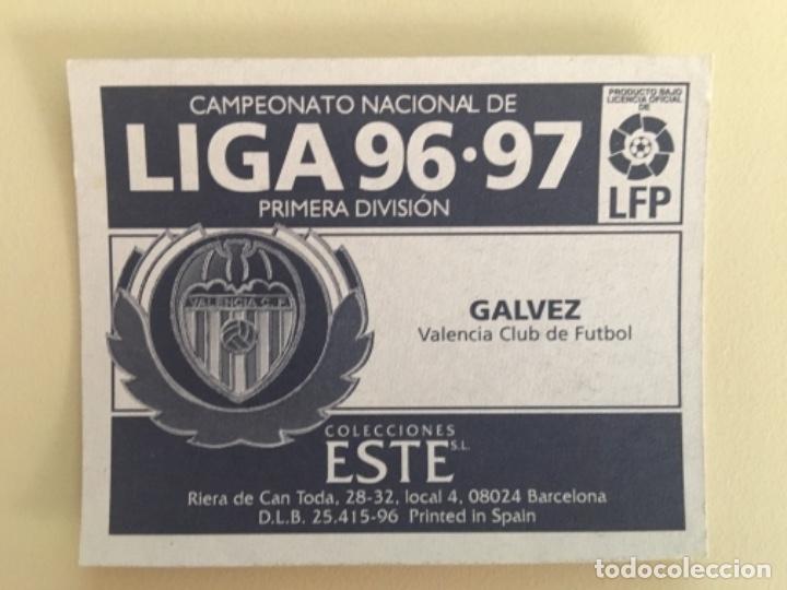 Cromos de f&uacute;tbol: Este 96-97 G&aacute;lvez nunca pegado - Foto 2