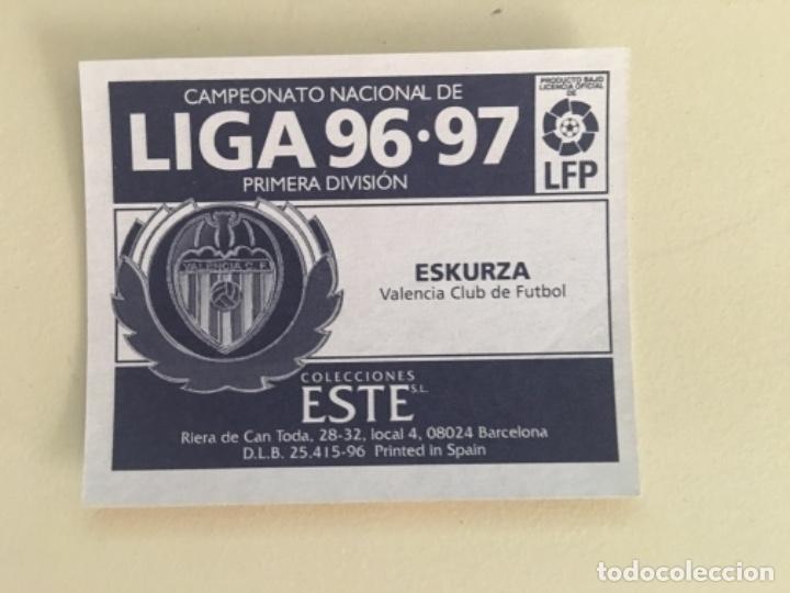 Cromos de f&uacute;tbol: Este 96-97 Eskurza nunca pegado - Foto 2