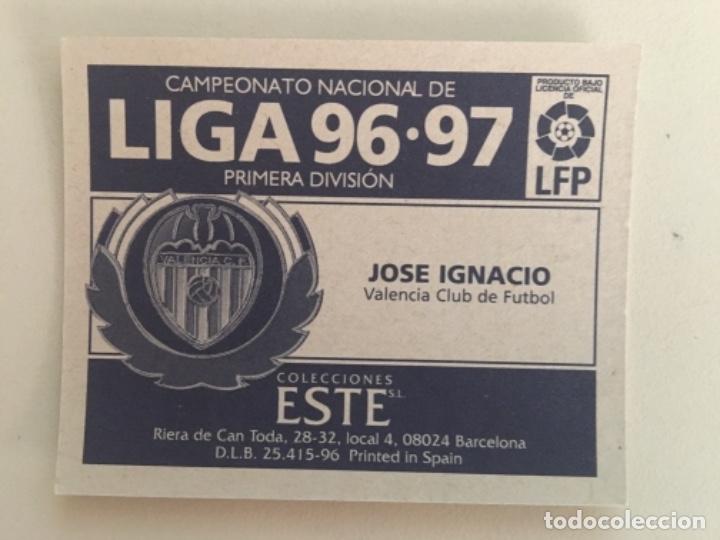 Cromos de f&uacute;tbol: Este 96-97 Jos&eacute; Ignacio nunca pegado - Foto 2