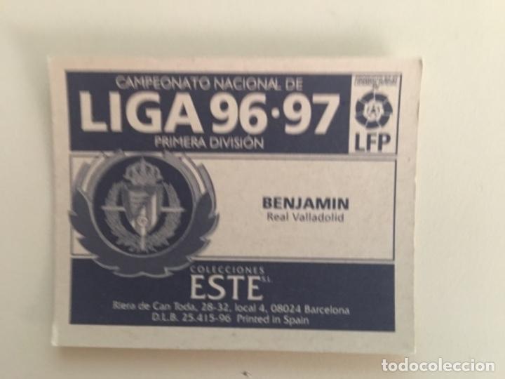 Cromos de f&uacute;tbol: Este 96-97 Benjamin nunca pegado - Foto 2