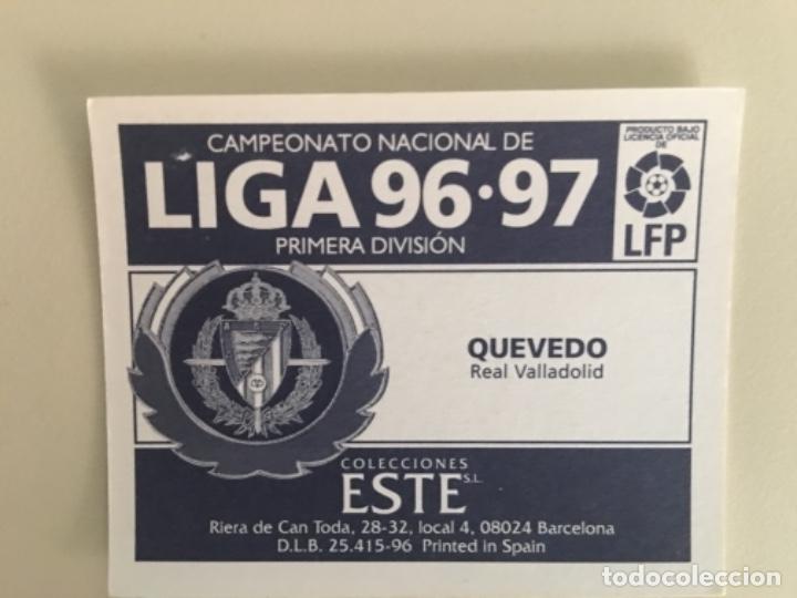 Cromos de f&uacute;tbol: Este 96-97 Quevedo nunca pegado - Foto 2