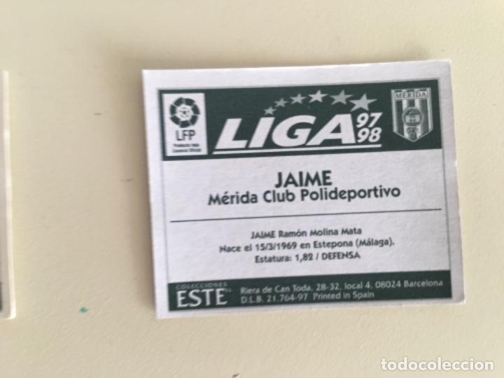 Cromos de f&uacute;tbol: Este 97-98 Jaime nunca pegado - Foto 2