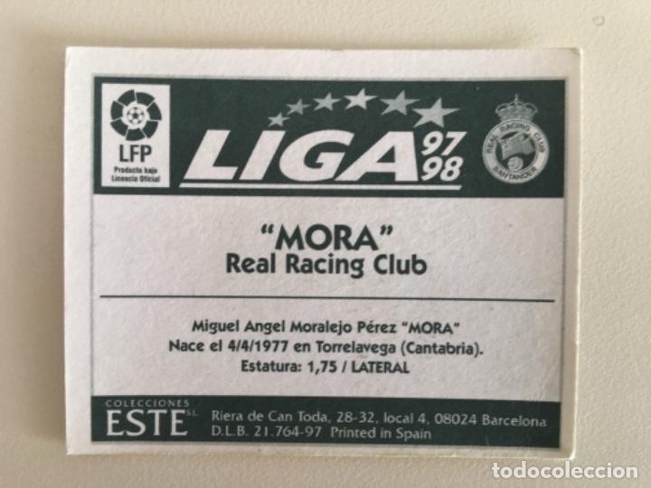 Cromos de f&uacute;tbol: Este 97-98 Mora nunca pegado - Foto 2
