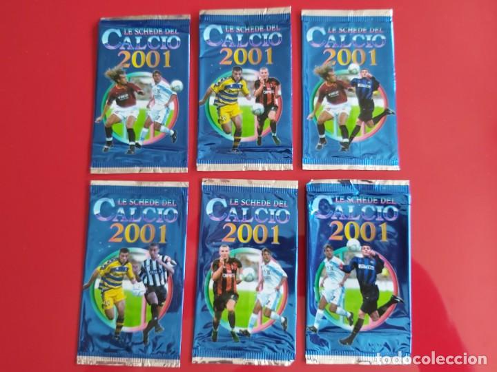 Fu&szlig;ball-Sticker: LOTE 6 SOBRES DIFERENTES VACIOS FUTBOL SIN CROMOS LE SCHEDE DEL CALCIO 2001 MUNDICROMO SPORT