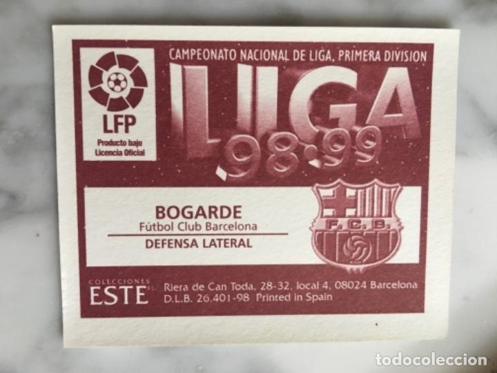 Cromos de f&uacute;tbol: Este 98-99 Bogarde nunca pegado - Foto 2