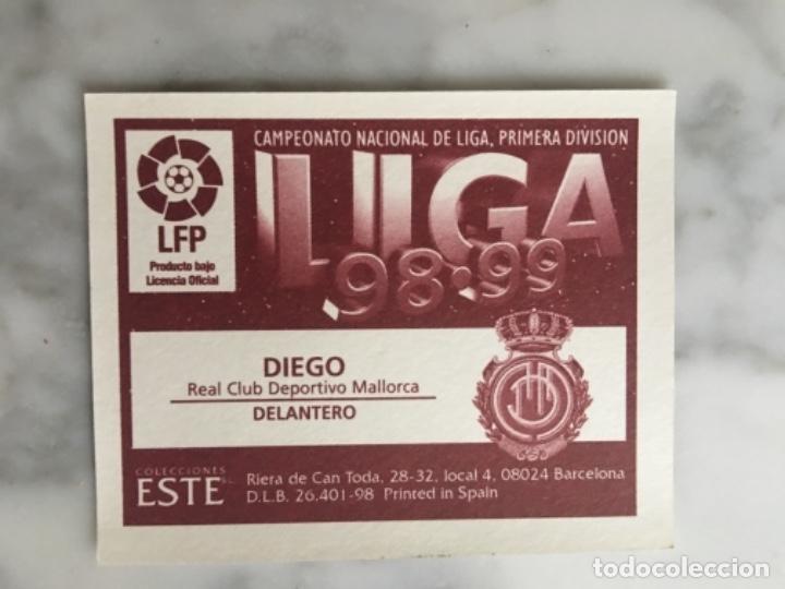 Cromos de f&uacute;tbol: Este 98-99 Diego nunca pegado - Foto 2