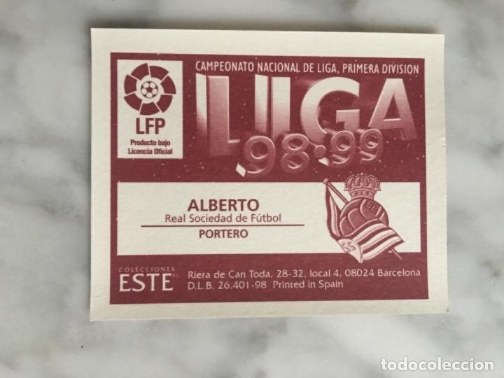 Cromos de f&uacute;tbol: Este 98-99 Alberto nunca pegado - Foto 2