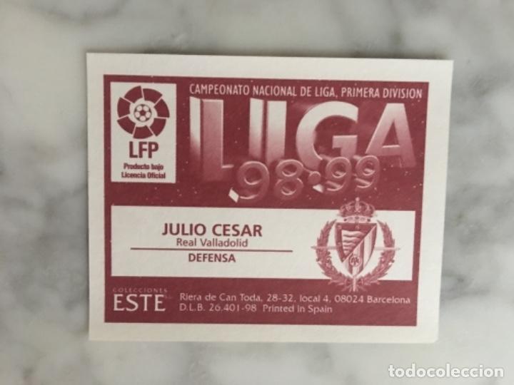 Cromos de f&uacute;tbol: Este 98-99 Julio Cesar nunca pegado - Foto 2