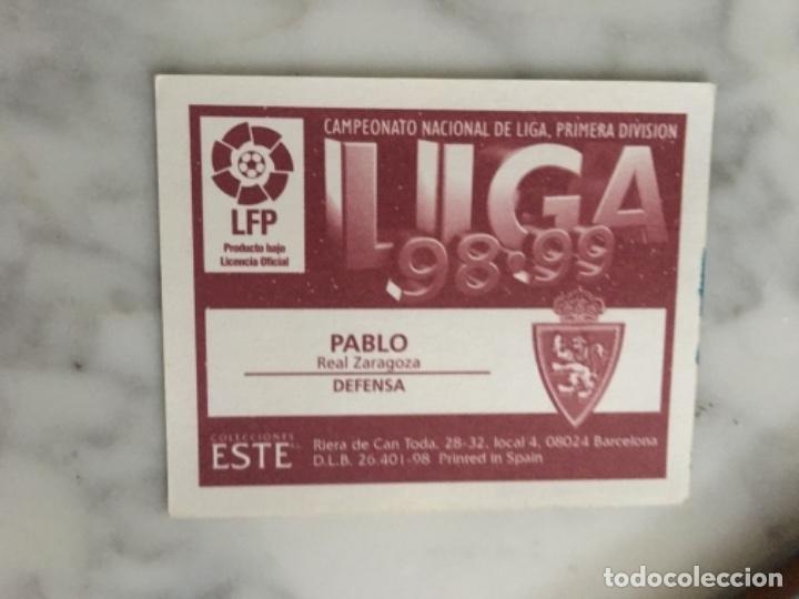 Cromos de f&uacute;tbol: Este 98-99 Pablo nunca oegado - Foto 2