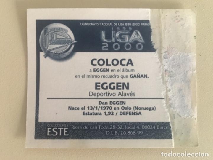 Cromos de f&uacute;tbol: Este 99-00 Eggen coloca ventanilla - Foto 2