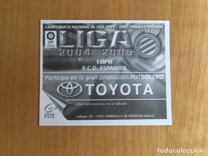 Cromos de f&uacute;tbol: Este 04-05 Lopo nunca pegado - Foto 2