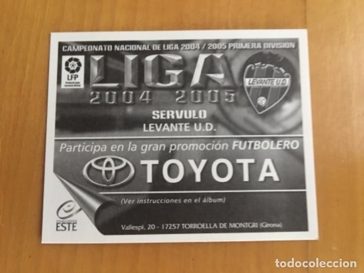 Cromos de f&uacute;tbol: Este 04-05 Servulo nunca pegado - Foto 2