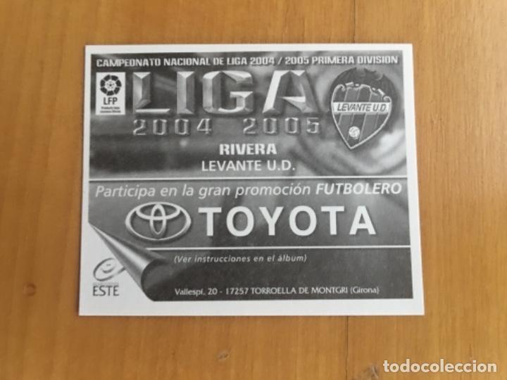 Cromos de f&uacute;tbol: Este 04-05 Rivera nunca pegado - Foto 2