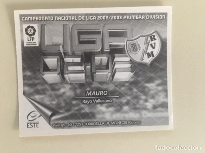 Cromos de f&uacute;tbol: Este 02-03 Mauro nunca pegado - Foto 2