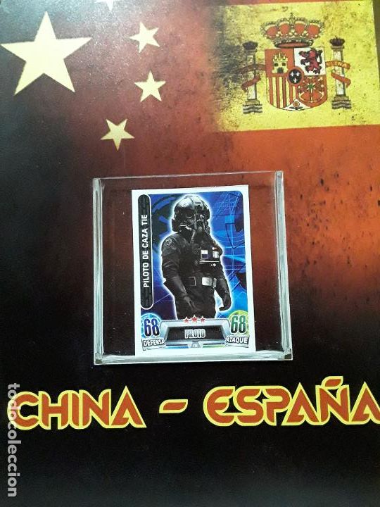 Cromos de f&uacute;tbol: STAR WARS FORCE ATTAX CROMO TOPPS N 115 IMPERIO PILOTO DE CAZA TIE