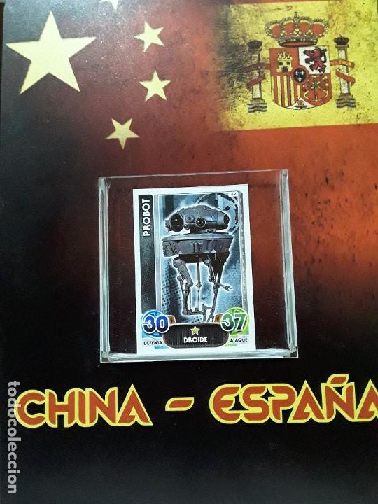 Cromos de f&uacute;tbol: STAR WARS FORCE ATTAX CROMO TOPPS N 49 IMPERIO GALACTICO PROBOT