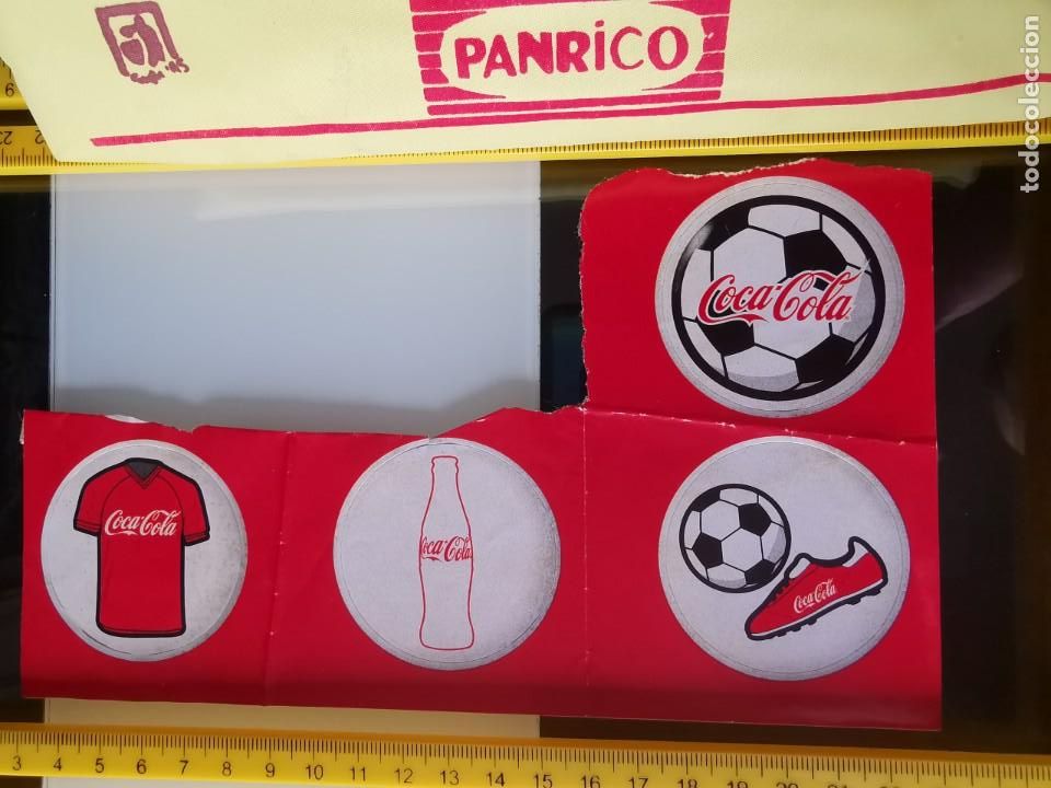 Fu&szlig;ball-Sticker: CROMOS PEGATINAS SIN PEGAR PUBLICIDAD COCA COLA MUNDIAL F&Uacute;TBOL ESPA&Ntilde;A 82