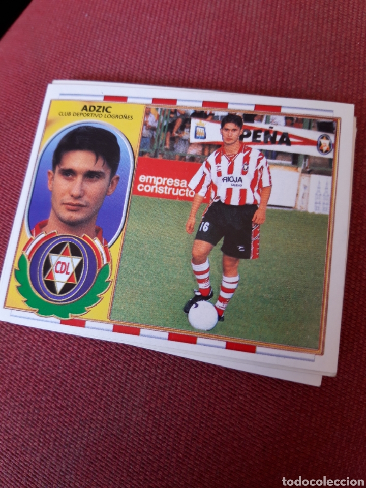 Cromos de f&uacute;tbol: Adzic Logro&ntilde;&eacute;s ESTE 96 97 1996 1997 SIN PEGAR coloca - Foto 1