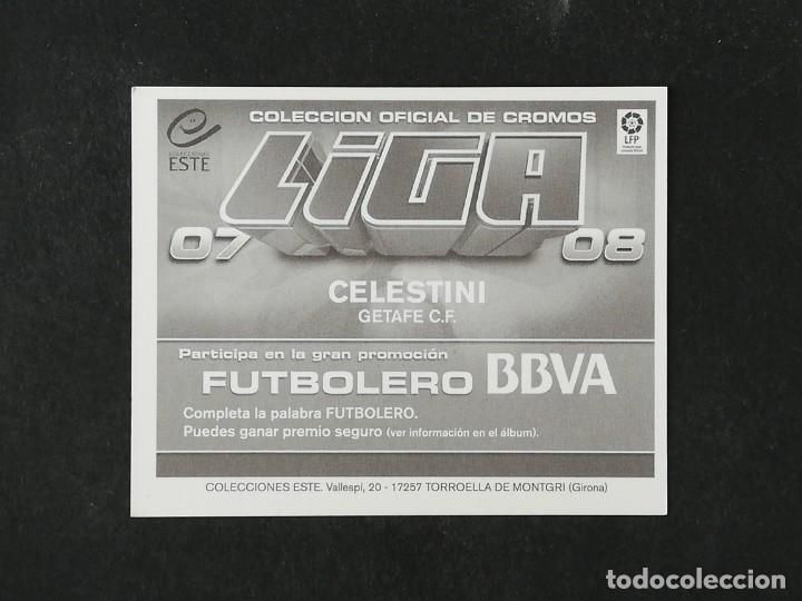 Cromos de f&uacute;tbol: GET CELESTINI GETAFE 2007 2008 07 08 EDICIONES ESTE SIN PEGAR - Foto 2