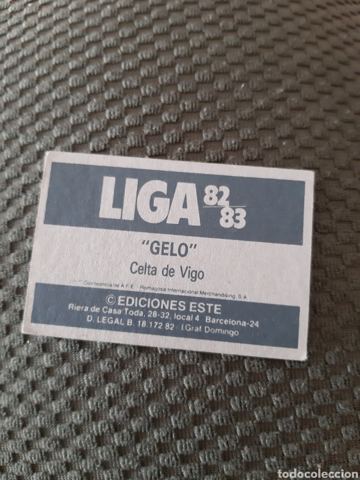 Cromos de f&uacute;tbol: EDICIONES ESTE 82 83 SIN PEGAR CELTA VIGO GELO - Foto 2