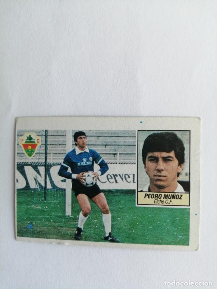 Cromos de f&uacute;tbol: Este 84 85 pedro Mu&ntilde;oz coloca del elche - nunca pegado - Foto 1