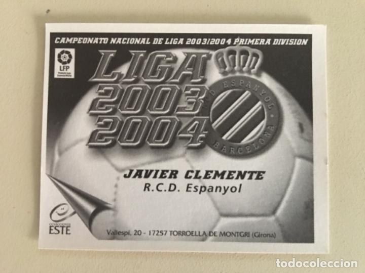 Cromos de f&uacute;tbol: Este 03-04 Clemente nunca pegado - Foto 2