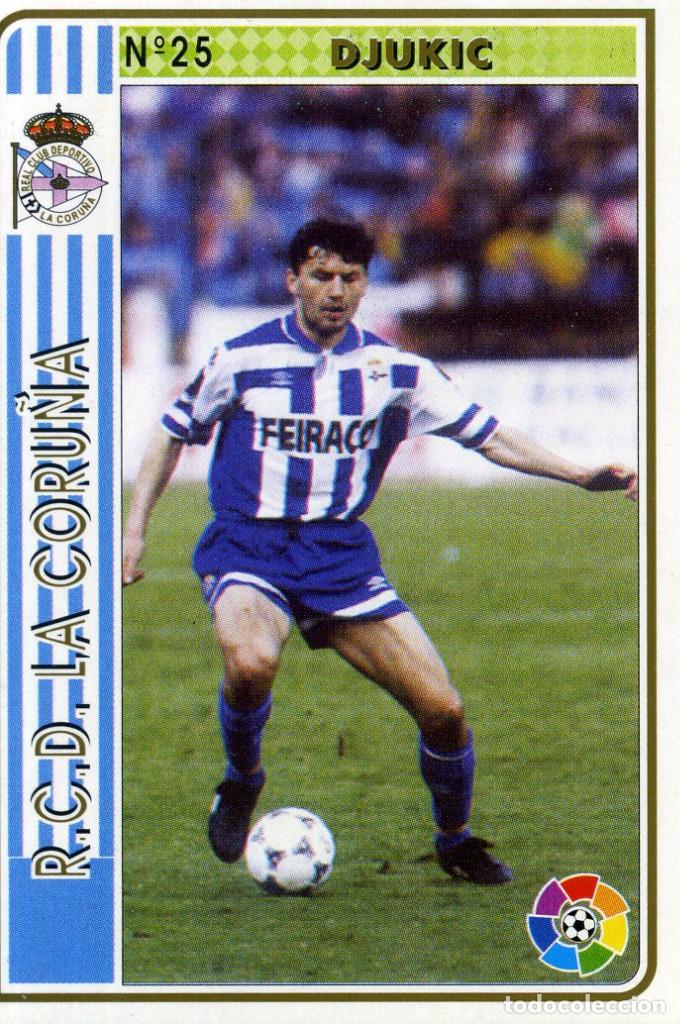 Cartes &agrave; collectionner de Football: FICHAS DE LA LIGA 1994-95 - N&ordm; 25 DJURIC - R.C.D. LA CORU&Ntilde;A