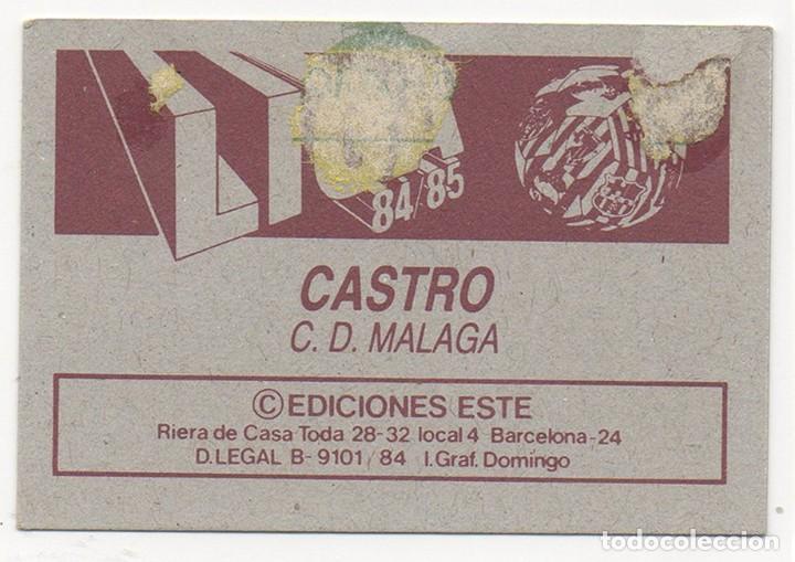 Cromos de f&uacute;tbol: ESTE 84-85 CASTRO DEL M&Aacute;LAGA RECUPERADO - Foto 2