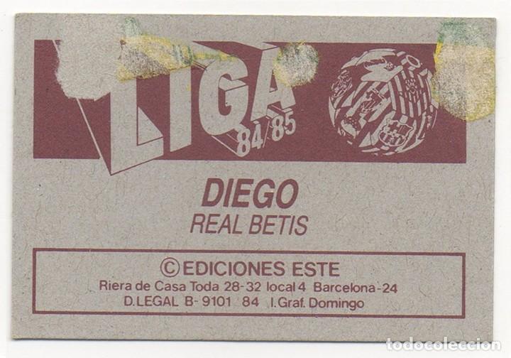 Cromos de f&uacute;tbol: ESTE 84-85 DA SILVA RECUPERADO - Foto 2