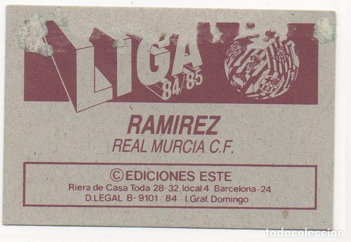 Cromos de f&uacute;tbol: ESTE 84-85 RAM&Iacute;REZ RECUPERADO - Foto 2