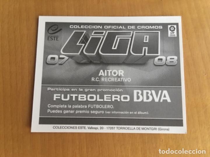 Cromos de f&uacute;tbol: Este 07-08 Aitor nunca pegado - Foto 2