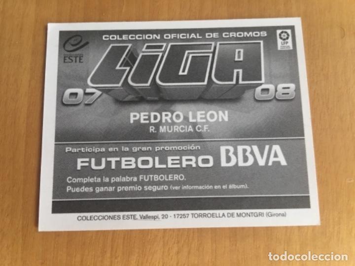 Cromos de f&uacute;tbol: Este 07-08 Pedro Le&oacute;n nunca pegado - Foto 2