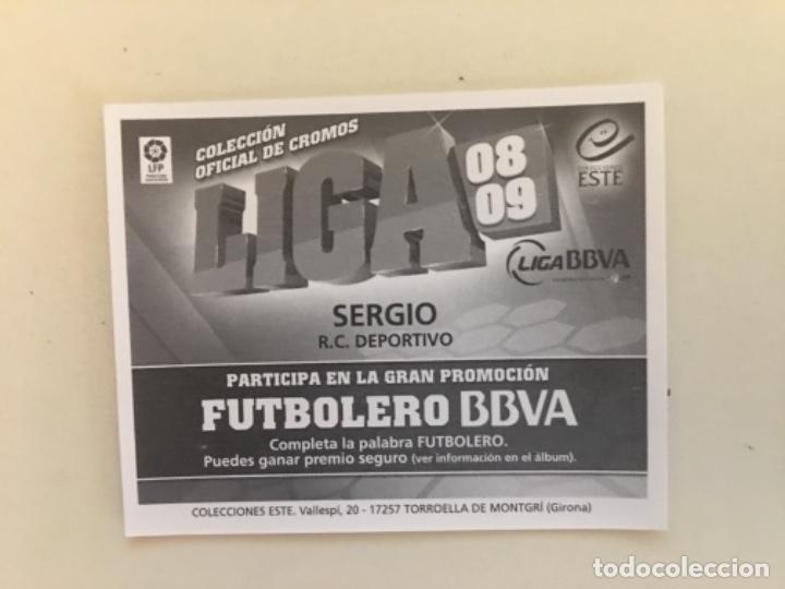 Cromos de f&uacute;tbol: Este 08-09 Sergio nunca pegado - Foto 2