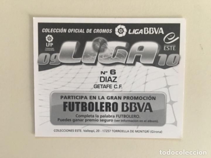 Cromos de f&uacute;tbol: Este 09-10 D&iacute;az nunca pegado - Foto 2