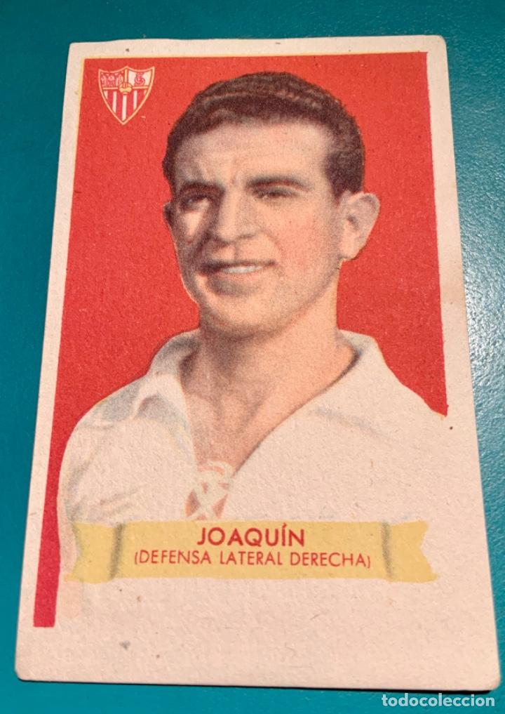 Cartes &agrave; collectionner de Football: CROMO DE F&Uacute;TBOL JOAQU&Iacute;N DEFENSA LATERAL DERECHA DEL SEVILLA F.C. TEMPORADA 1949-50