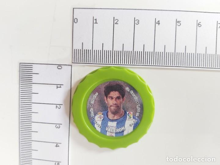 Fu&szlig;ball-Sticker: CHAPA COLOR VERDE  FUTBOL VALERON-D.CORU&Ntilde;A LAS FICHAS DE LA LIGA 2004 MUNDICROMO SPORT