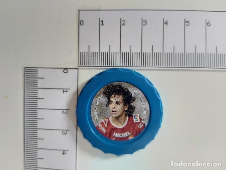 Fu&szlig;ball-Sticker: CHAPA COLOR AZUL  FUTBOL MICHEL-MURCIA  LAS FICHAS DE LA LIGA 2004 MUNDICROMO SPORT