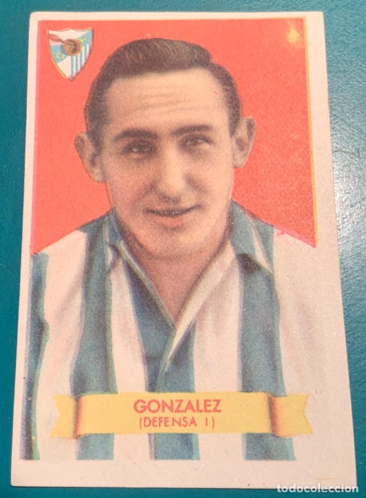 Cartes &agrave; collectionner de Football: CROMO DE F&Uacute;TBOL GONZ&Aacute;LEZ DEFENSA IZQUIERDA  DEL MALAGA CLUB DE F&Uacute;TBOL TEMPORADA 1949-50