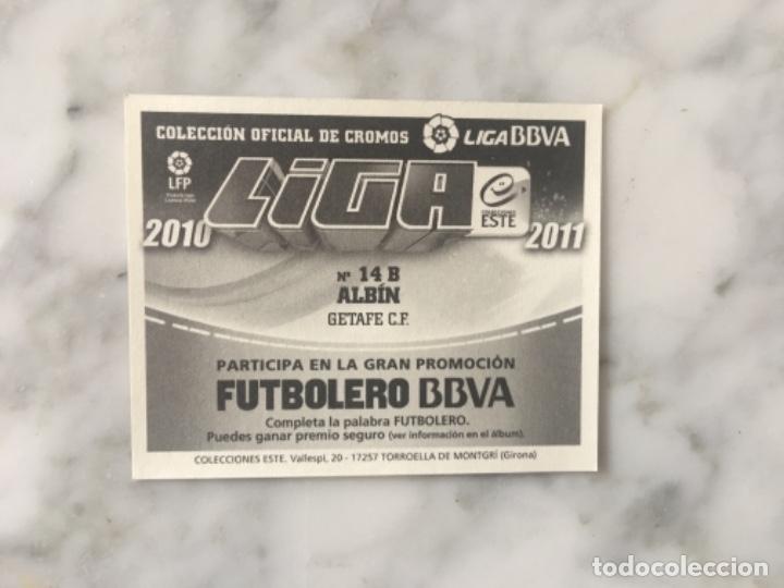 Cromos de f&uacute;tbol: Este 10-11 Albin nunca pegado - Foto 2