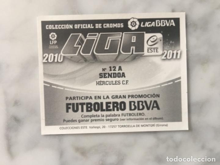 Cromos de f&uacute;tbol: Este 10-11 Sendoa nunca pegado - Foto 2