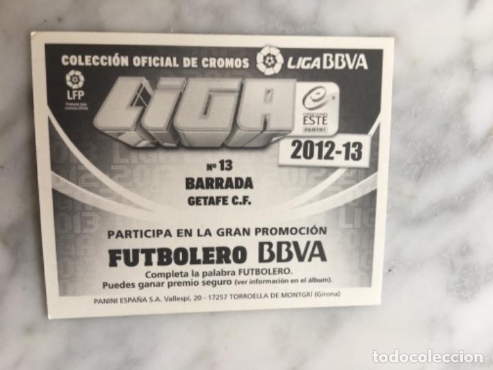Cromos de f&uacute;tbol: Este 12-13 Barrada nunca pegado - Foto 2