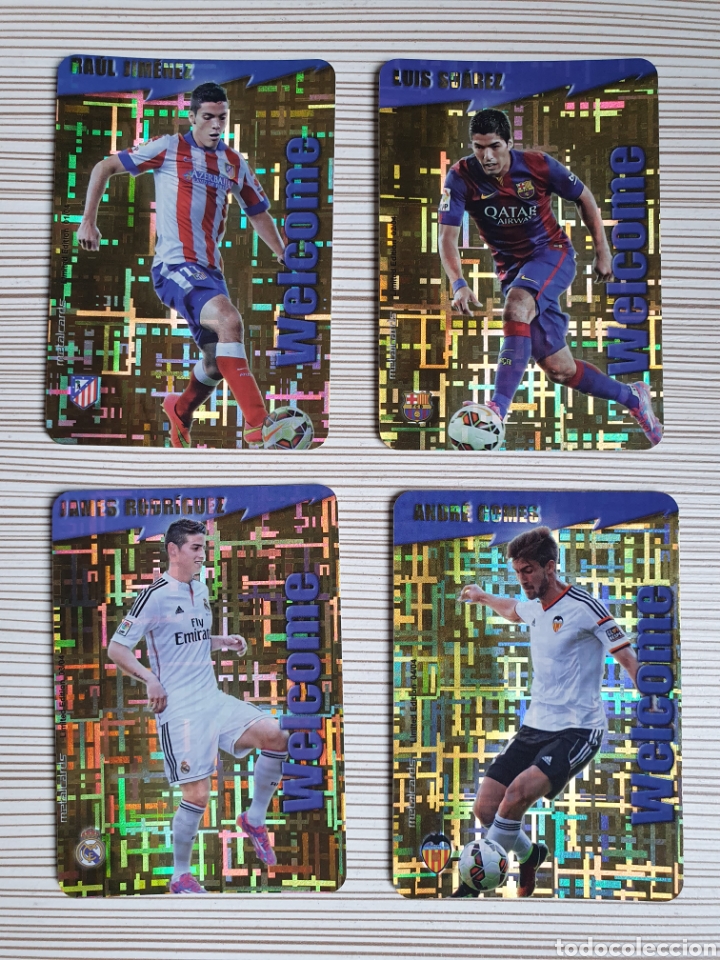 Cromos de F&uacute;tbol: WELCOME TETRIS PACK LOTE COMPLETO 4/4
