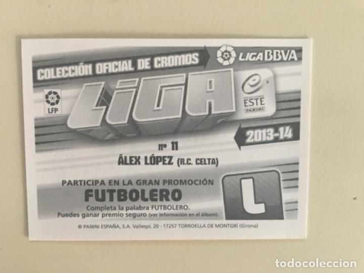 Cromos de f&uacute;tbol: Este 13-14 Alex L&oacute;pez - Foto 2