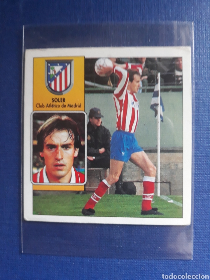 Cromos de f&uacute;tbol: Este 92-93 SOLER ( Atl&eacute;tico de Madrid) - Foto 1