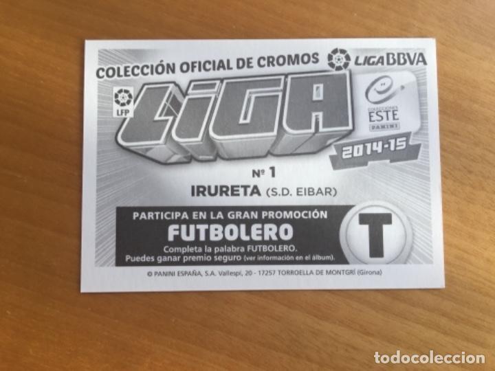 Cromos de f&uacute;tbol: Este 14-15 Irureta nunca pegado - Foto 2