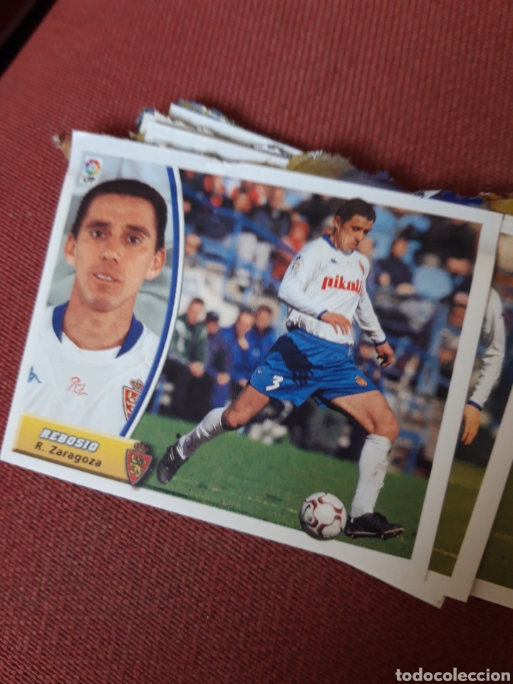 Cromos de f&uacute;tbol: REBOSIO ZARAGOZA ESTE VENTANILLA ESTE 2003 2004 03 04 conserva trasera entera - Foto 1
