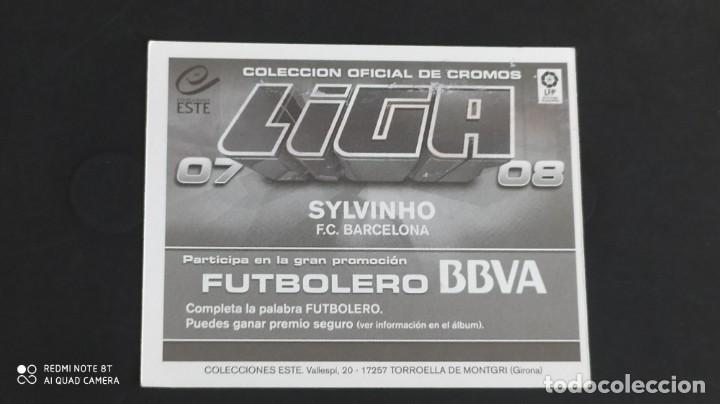 Cromos de f&uacute;tbol: SYLVINHO BARCELONA ESTE 07 08 2007 2008 - Foto 2
