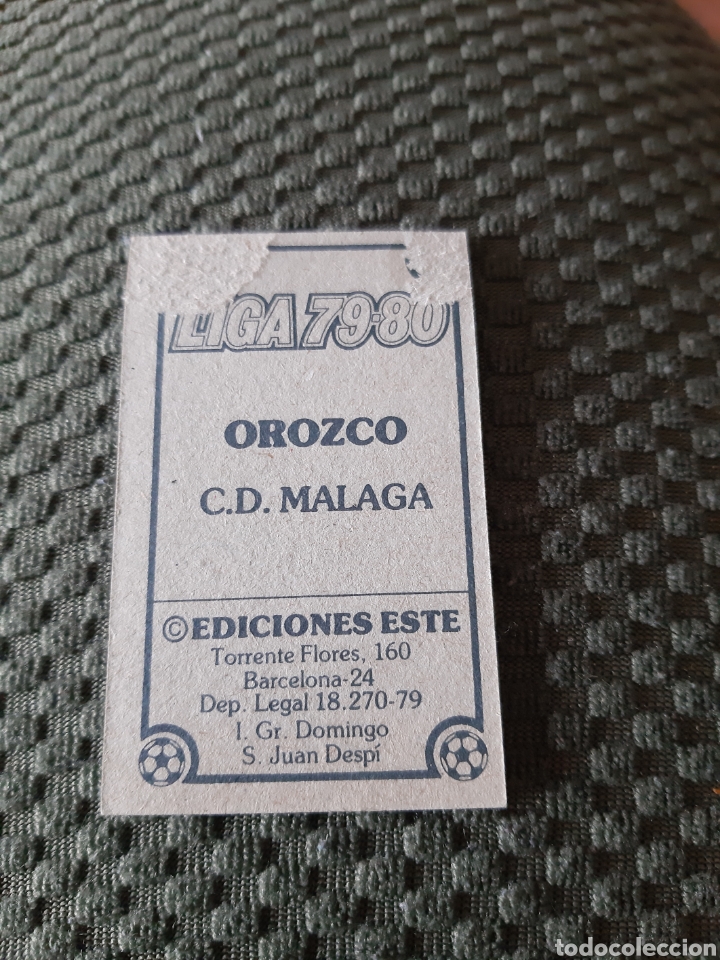 Cromos de f&uacute;tbol: EDICIONES ESTE 79 80 OROZCO MALAGA - Foto 2