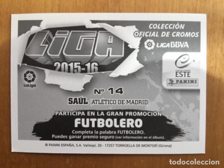 Cromos de f&uacute;tbol: Este 15-16 Sa&uacute;l nunca pegado - Foto 2